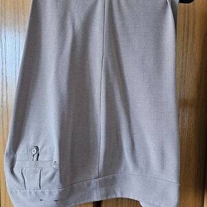 Lane Bryant Taupe Wide Leg Trousers with Hem